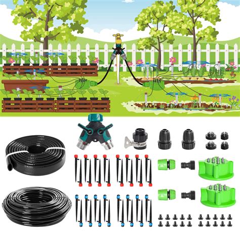 Mixc Newest Drip Irrigation Kit With Port Manifold Ft Garden