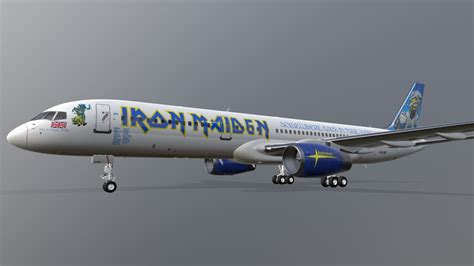 Iron Maidens 757 200 Ed Force One 2008 Buy Royalty Free 3d Model