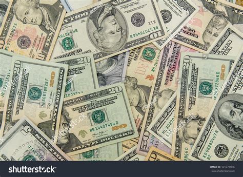 Close Up Of Different Dollar Bills Stock Photo 321274856 Shutterstock