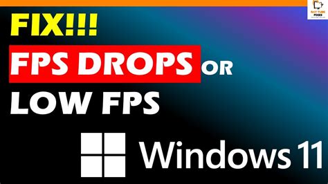 How To Fix Fps Drops Low Fps While Gaming N Windows Youtube