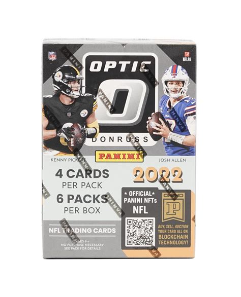 2022 Panini Donruss Optic Football 6 Pack Blaster Box Red Hyper