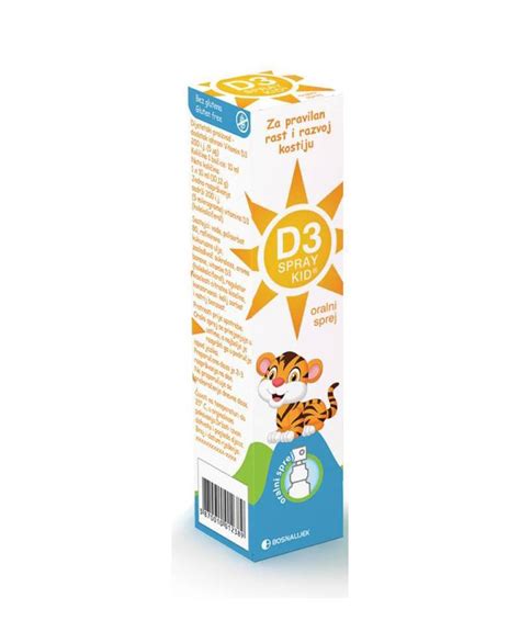 D3 VITAMIN ORALNI SPREJ ZA DJECU BEZ GLUTENA 110 ML Zdravo Ba