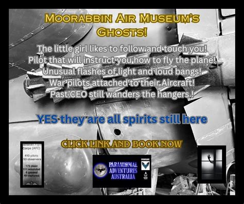 MOORABBIN AIR MUSEUM PARANORMAL GHOST TOUR & INVESTIGATION , Moorabbin ...