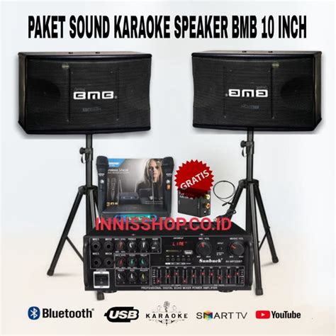 Jual Paket Karaoke Sound System SPEAKER BMB 10 INCH PAKET SOUND SYSTEM