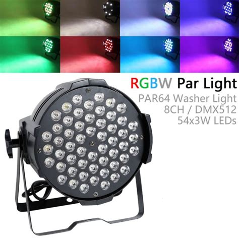 X W Lampu Sorot Panggung Led Par Rgb Cahaya Disco Warna Warni