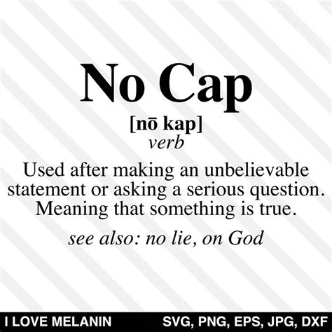 No Cap Meaning Text Heuncei