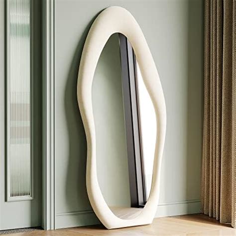 Irregular Wavy Mirrors Full Length 160x60cm Arched Floor Standing