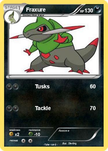 Pokémon Fraxure 66 66 - Tusks - My Pokemon Card