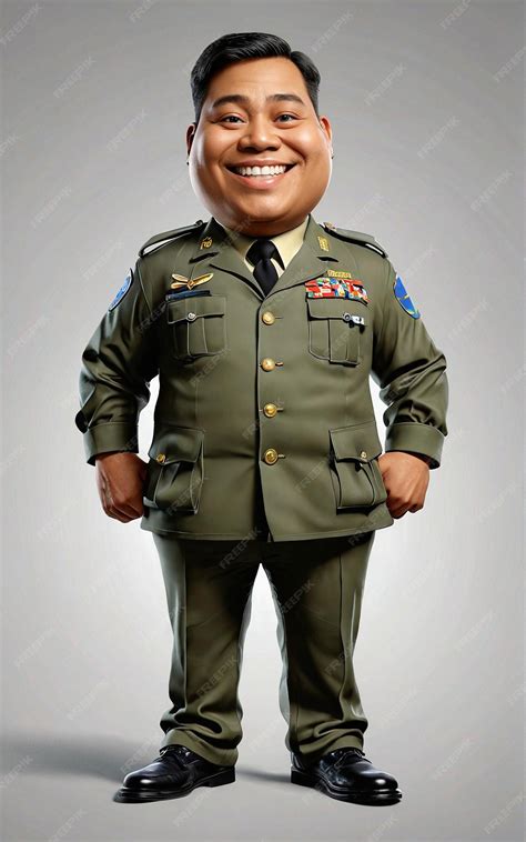 Premium Photo | A cartoon character in a military uniform