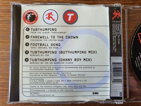 Tubthumping By Chumbawamba Cd Single Ebay