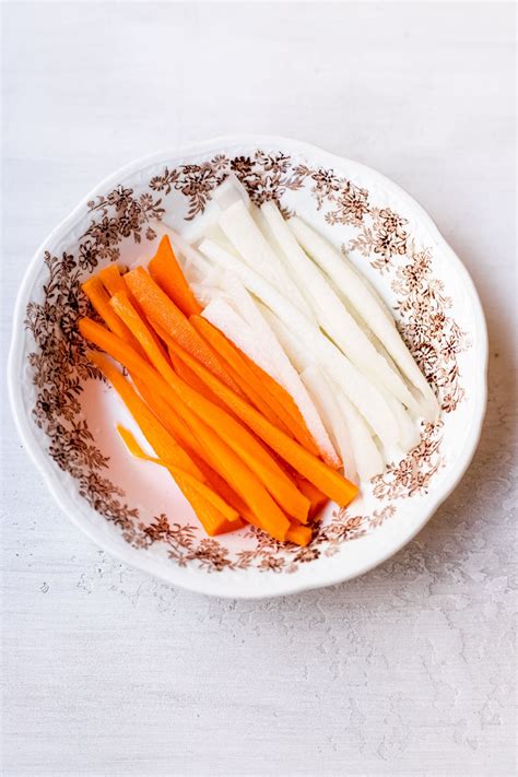 Traditional Vietnamese Pickled Carrots And Daikon Do Chua Cooking