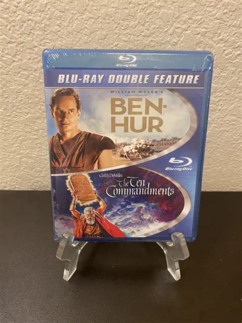 DOUBLE FONCTION BEN HUR The Ten Commandments Blu Ray Charlton Heston