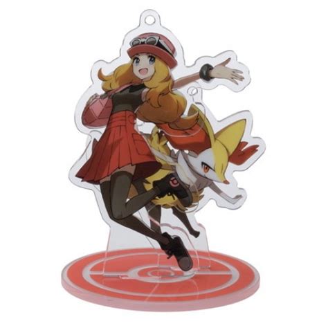 Pokemon Center 2020 Serena Fennekin Pokemon Trainers 2 Keychain Stand