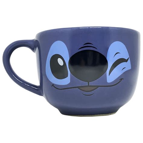 Objeto Mania Caneca de Cerâmica para Sopa 500ml Stitch Disney Zona