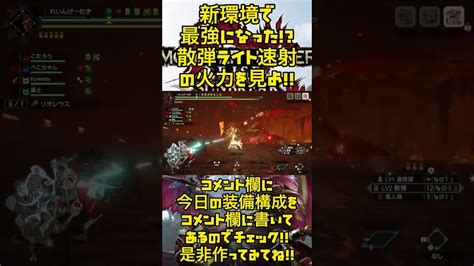 【鬼火力】現環境最強の火力！？散弾ライト速射で高速クエスト周回！【モンハンライズサンブレイク】 Youtube