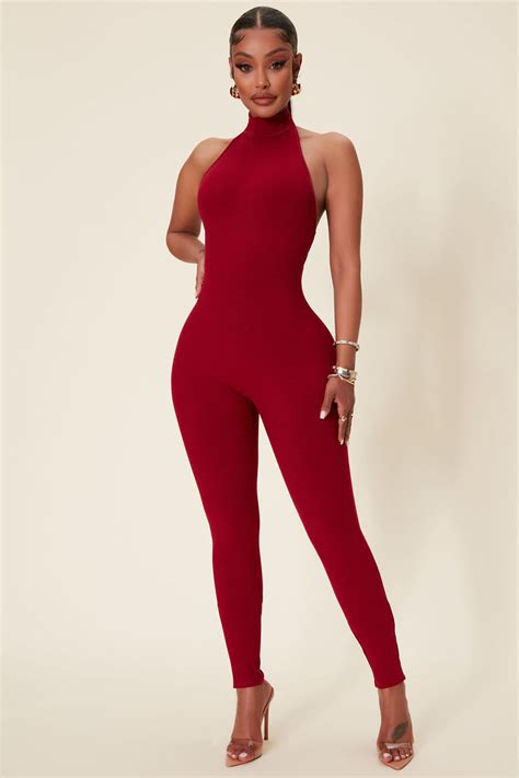 Cassandra Light Snatched Jumpsuit Red Fashion Nova Jumpsuits Fashion Nova