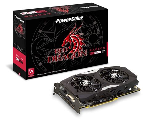 Powercolor AXRX 480 4GBD5 3DHD Radeon RX 480 Red Dragon 4GB GDDR5 PCI E