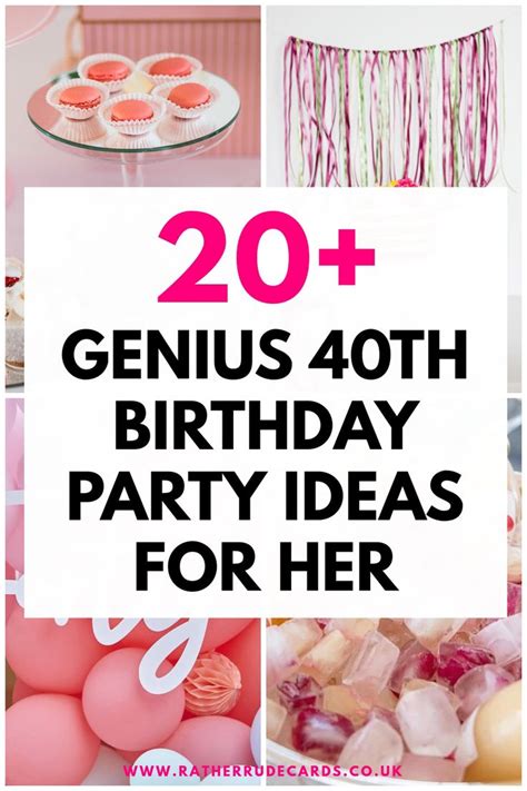 DIY Creative 40th Birthday Party Ideas For Women 60th Birthday Party