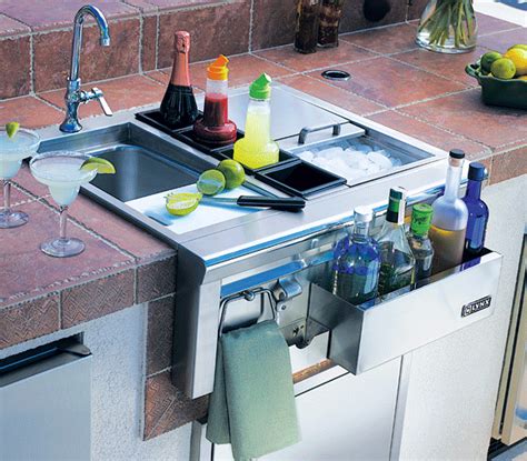 Bbq Depot Lynx 30 Built In Cocktail Station W Sink Ice Bin Cooler