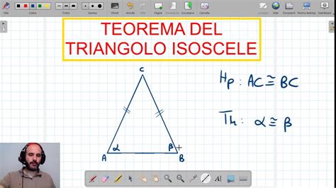 Teorema Del Triangolo Isoscele Youtube