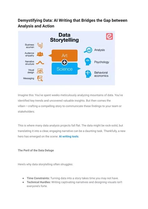 PPT Demystifying Data AI Writing That Bridges The Gap Between