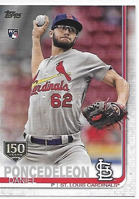 Topps Series Baseball Th Anniversary Daniel Poncedeleon Rc