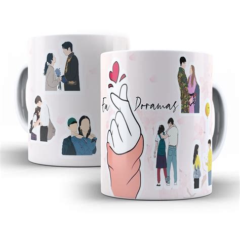 Caneca De Cer Mica Personalizada Eu Amo Doramas K Drama Kpop Dorameira