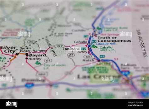 Hillsboro New Mexico Map Hi Res Stock Photography And Images Alamy