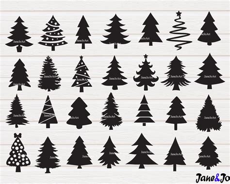 Papercraft Christmas Tree Svg Bundle Christmas Tree Cut File Svg Tree