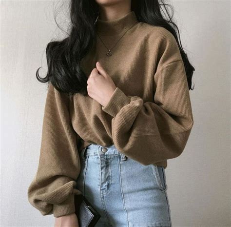 Korean Cozy Aesthetic Outfits