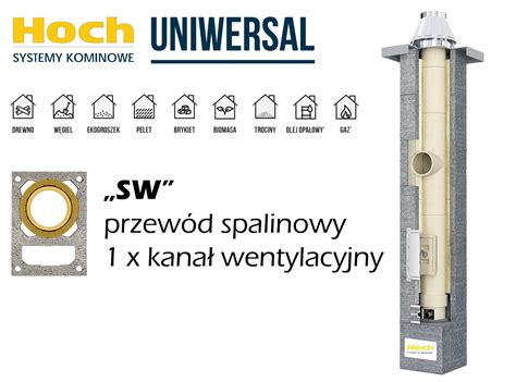 Komin Ceramiczny HOCH UNIWERSAL SW Fi 200 6 M SW Mikavent Pl