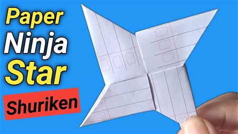 Paper Ninja Star Shuriken Full Tutorial Ninja Star Kaise Banaen