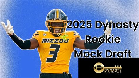 2025 Dynasty Rookie Mock Draft YouTube