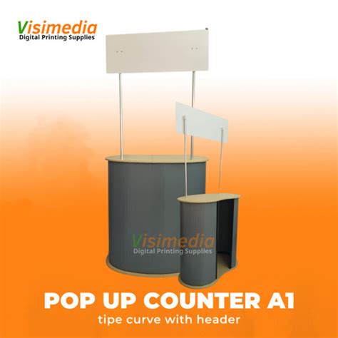 Jual Pop Up Counter With Header Meja Promosi Booth Portable Event