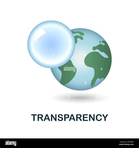 Transparency Icon 3d Illustration From Esg Collection Creative Transparency 3d Icon For Web