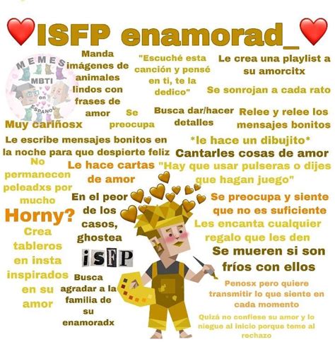 Isfp Enamoradx Tipos De Personalidad Mensajes Bonitos Infp