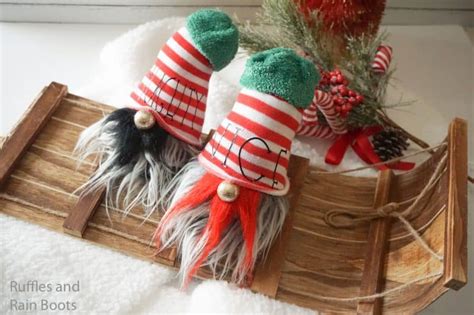 Naughty And Nice Gnomes How To Make A Christmas Gnome