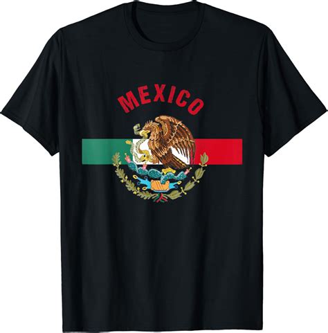 Amazon Mexican Flag Camiseta Men Women Mexico T Shirt Gift Clothing