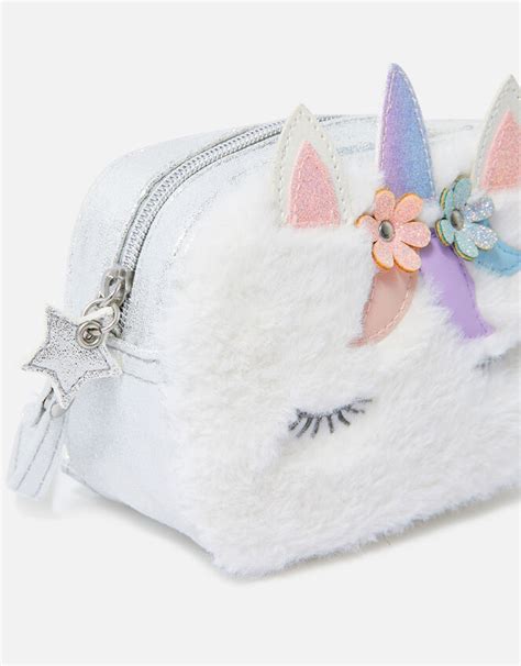 Girls Unicorn Fluffy Cross Body Bag Girls Crossbody Accessorize Global