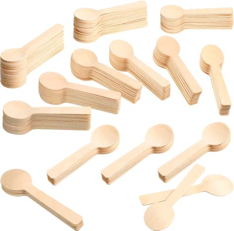 Amazon 1000 Pack Mini Wooden Spoons 4 Inch Wood Small Spoons For