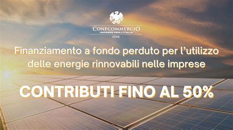 Finanziamento A Fondo Perduto Per L Utilizzo Delle Energie Rinnovabili