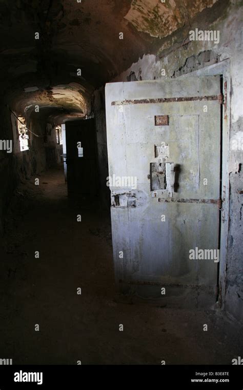 One Old Moody Dark Derelict Empty Prison Cell Stock Photo Alamy