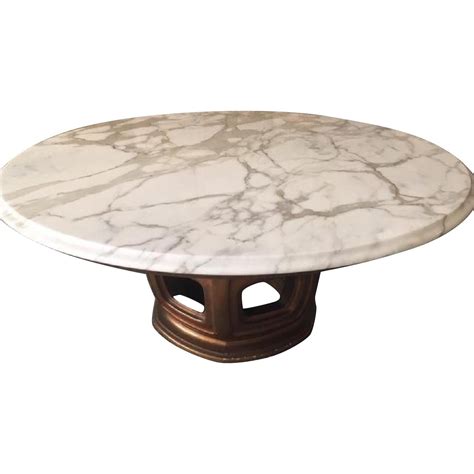 Mid Century Modern Marble Coffee Table - AptDeco