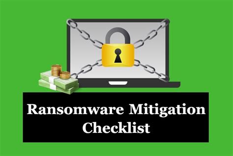 Ransomware Response Checklist A Complete Mitigation Guide