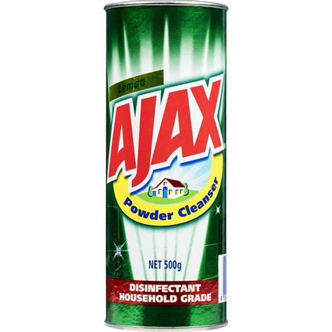 Ajax Disinfectant Powder Cleaner Super Lemon 500g Woolworths