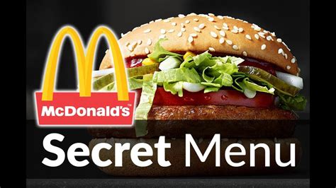 Mcdonalds Secret Menu Youtube