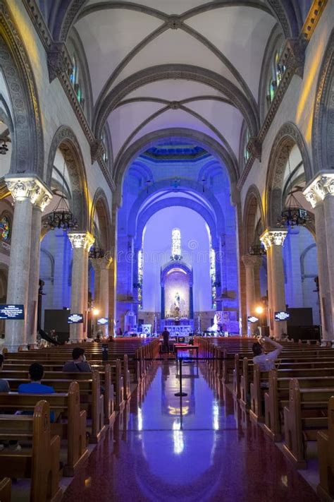 Interior Of The Manila Cathedral In Manila Editorial Stock Photo