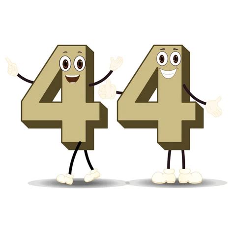 Number Thirty Forty Cartoon Vector Image Stock Vector Image by ...