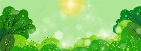 Simple Cartoon Forest Advertising Background, Simple, Cartoon, Green ...