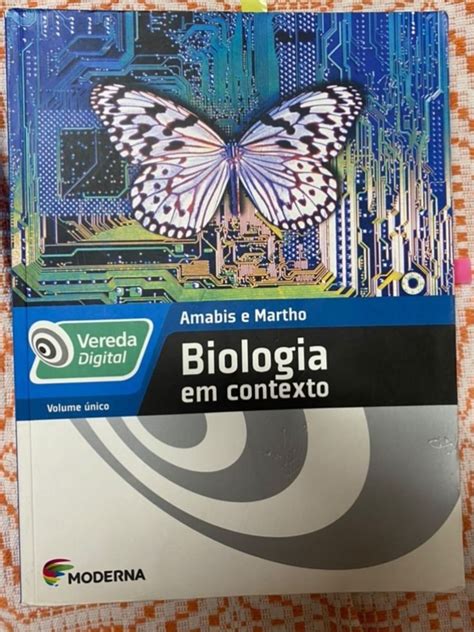 Livro De Biologia Amabis E Martho Livro Moderna Usado Enjoei